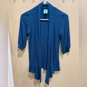 Blue cardigan